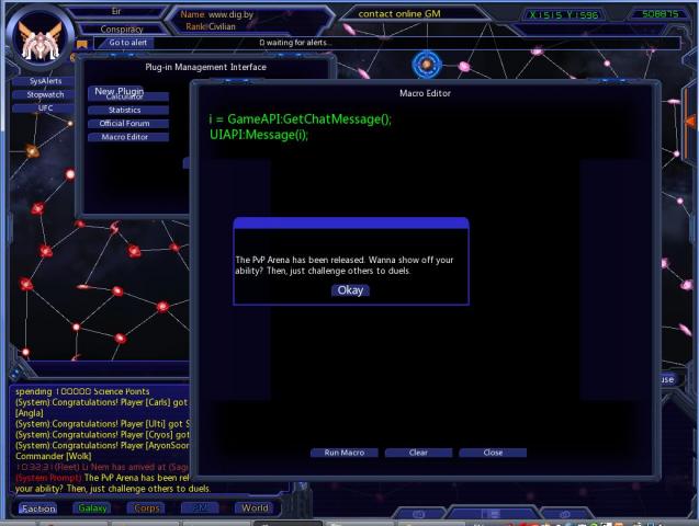 Galaxy Online MacroEditor plugin